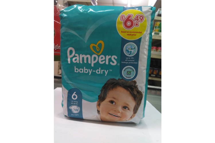 Pampers Baby Dry 19 Pack Size 6 