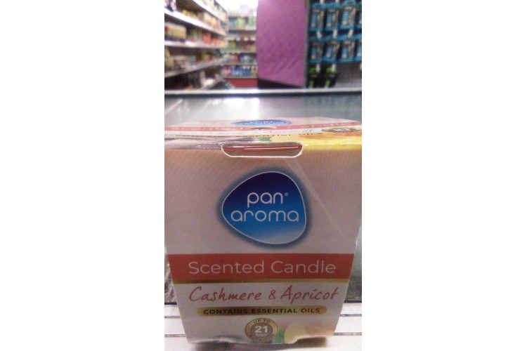 Pan Aroma Scented Candle Cashmere & Apricot (Burn Time : Approx 21Hrs)