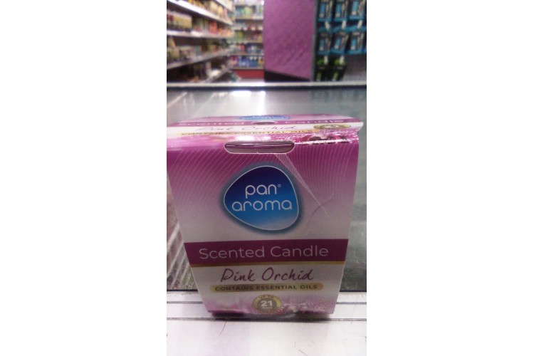 Pan Aroma Scented Candle Pink Orchid (Burn Time : Approx 21Hrs)