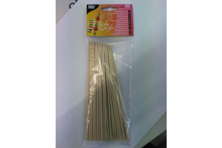 PAP STAR Kebab stewers made out of wood 50pcs