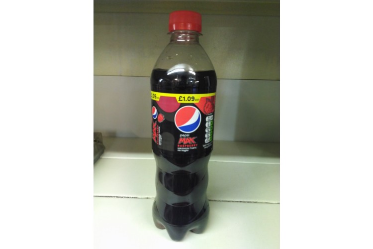 pepsi Max Raspberry Maximum Taste No Sugar 550 Ml