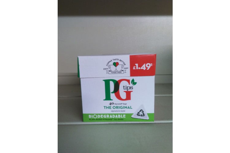 PG Tips The Original 40 Tea Bags 116g