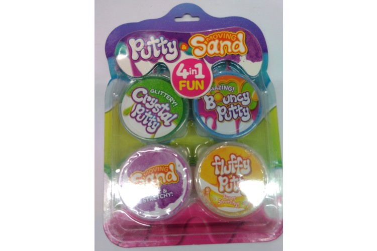 Putty & Moving Sand 4 in 1 Fun