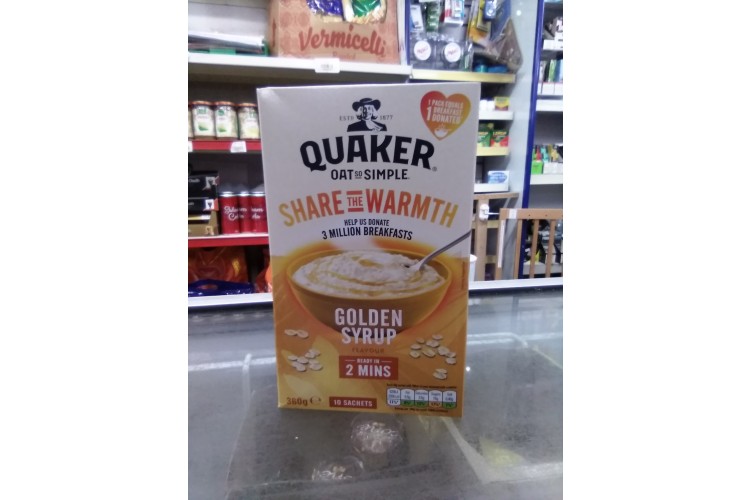 Quaker 100% WholeGrain Golden Syrup Flavour 360g