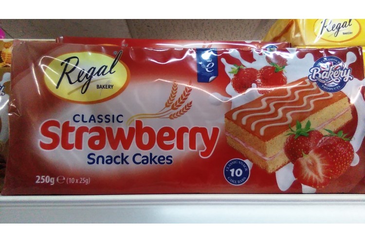 Regal Classic Strawberry Snack Cakes 10 Bars