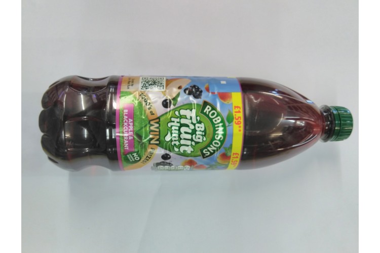 Robinsons Apple & Blackcurrant Squash No Added Sugar 900ml