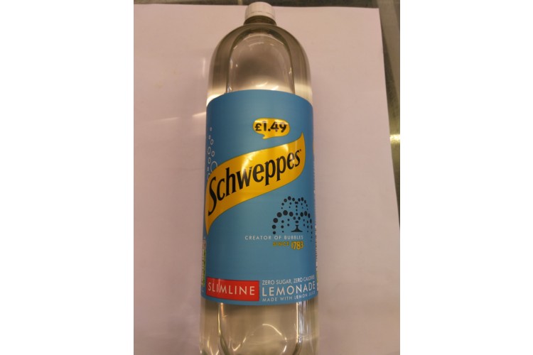 Schweppes Zero Sugar Lemonade Slimline 2 Le 