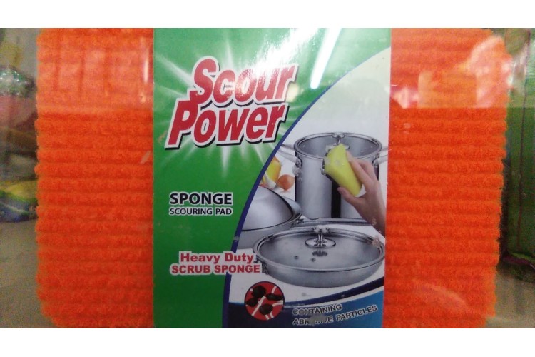 Scour Power Sponge Scouring Pad Heavy Duty