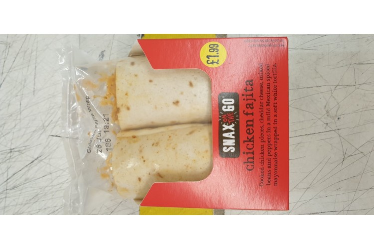 Snax On The Go Chicken Fajita Wrap