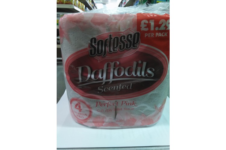 Softesse Daffodils Scented Perfect Pink Soft 2Ply Toilet Tissue