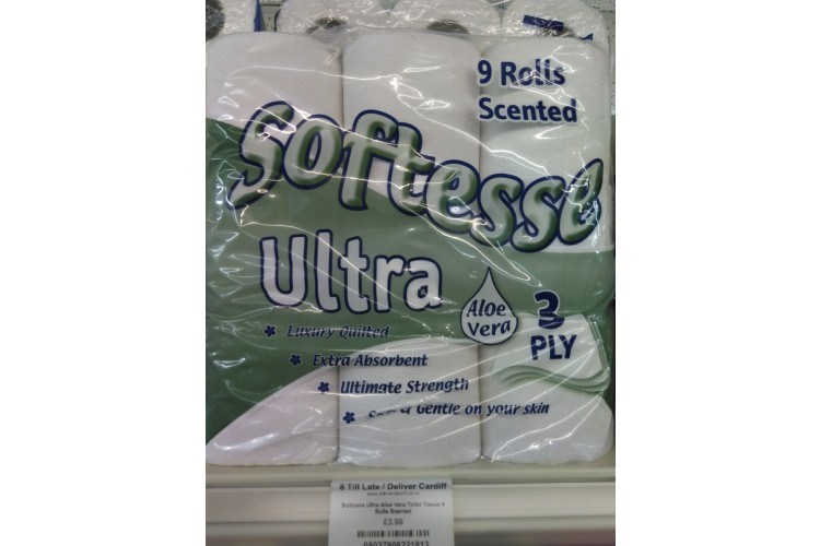 Softness Ultra Aloe Vera Toilet Tissue 9 Rolls Scented