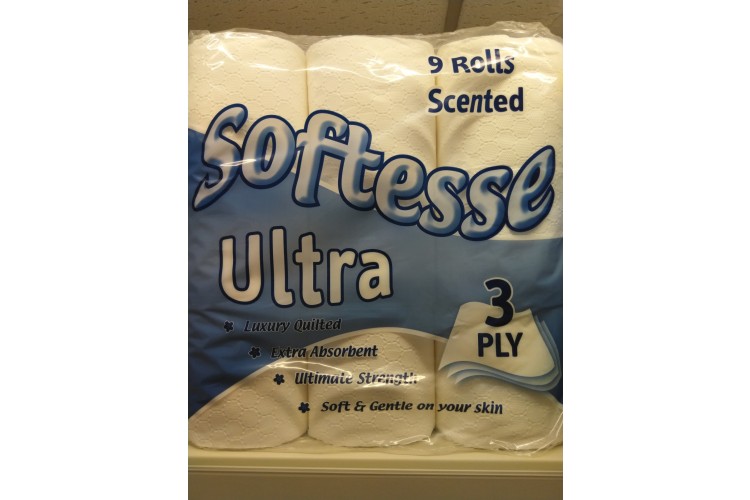 Softness Ultra Blue Toilet Tissue 9 Rolls Scented