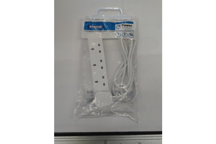 Status Power Socket 4 Socket 2 Metre 10 Amp