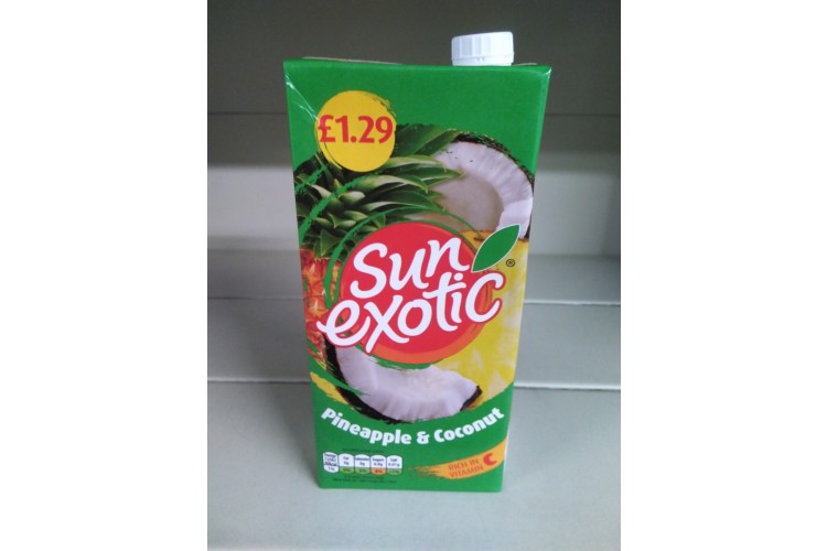 Sun Exotic Pineapple & Coconut 1 Litre £1.29