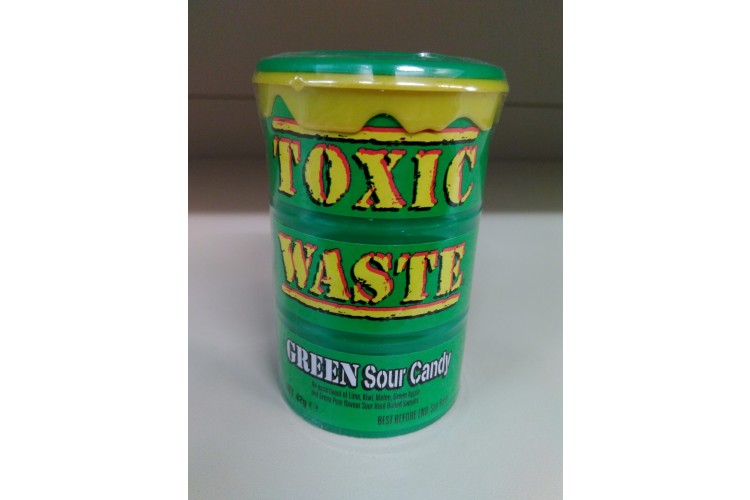 Toxic Waste Green Sour Candy 42g