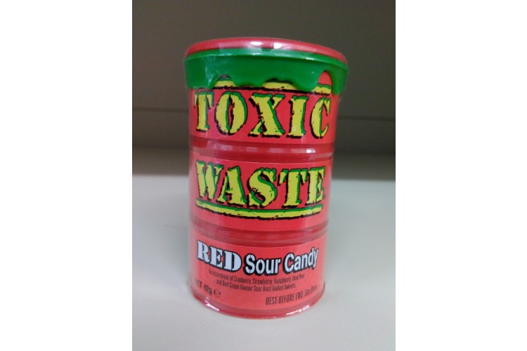 Toxic Waste Red Sour Candy 42g