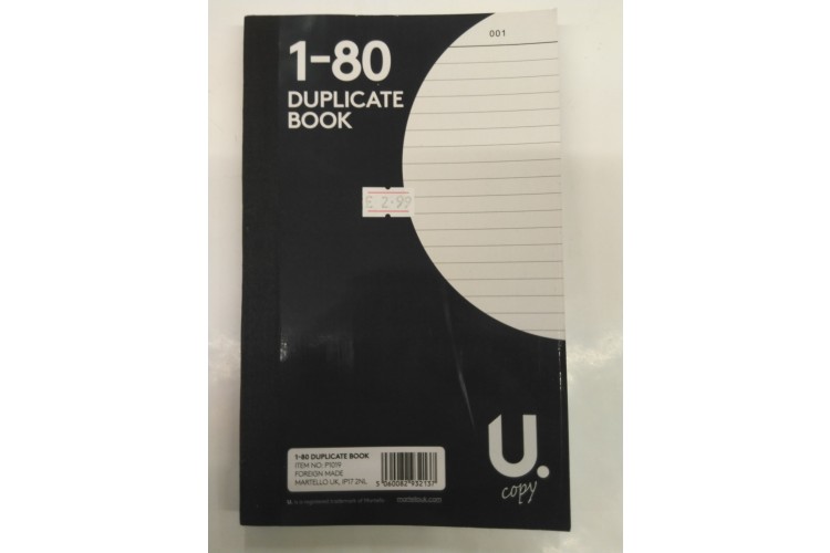 U Copy 1-80 Duplicate Book 