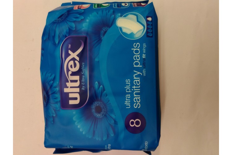  Ultrex Ultra Plus Sanitary Pads 8 Pads