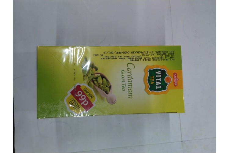 Vital Tea Cardamom Green Tea 30 Bags