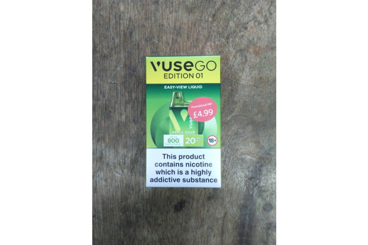 Vuse Go Edition 01 Apple Sour  Upto 800 Puffs 20 mg