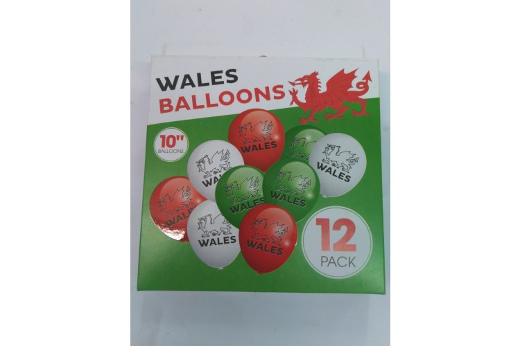 Wales Balloons 12 Pack