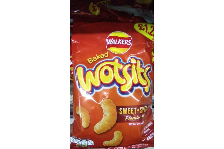 Walkers Baked Wotsits Flamin Hot 60g PM£1.25