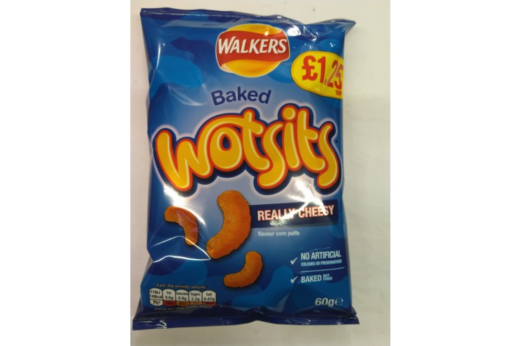 Walkers Wotsits Really cheesy 60g PM£1.25