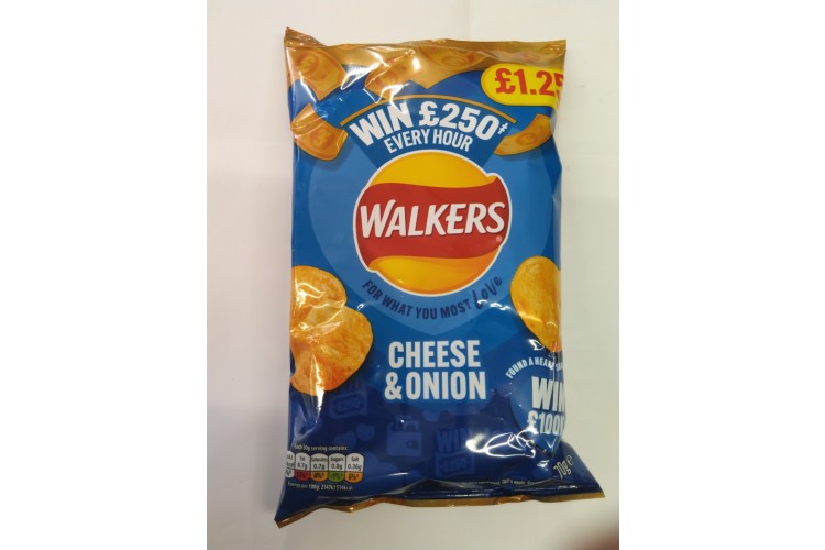 Walkers Legendary Cheese & Onion 70g 