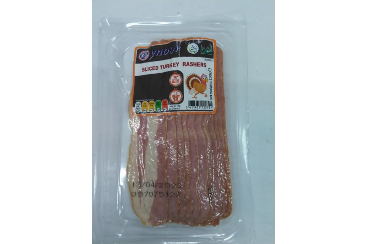 @ Ynoor Sliced Turkey Rashers 130g